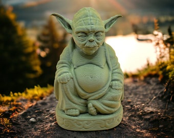 Meister Yoda-Buddha: Eine harmonische Dekoration für jeden Star Wars Fan!