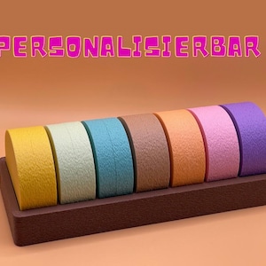 Pillendose / Ergänzung Rund mit (1 bis 4) Fächer / 3D Druck / Pill Box / Personaliziert / 7 Tage Pillendose