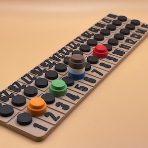 Catan overwinningspuntenteller - Tot 30 punten voor 6 spelers - Perfect voor Catan en andere spellen; praktische teller voor diverse bordspellen