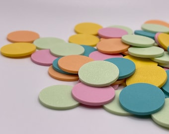 Round confetti for birthdays, table decoration, reusable: stylish confetti, sustainable confetti, modern, environmentally conscious!