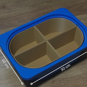 Petit organiseur IKEA pour boîtes TROFAST (30 x 20 x 10 cm) : une organisation parfaite en toute simplicité ! Une chambre d’enfant impeccable en un clin d’œil !