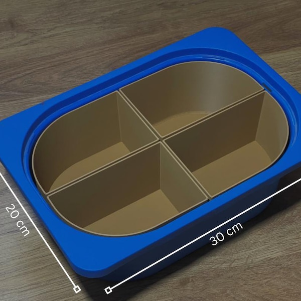 Pequeño organizador IKEA para cajas TROFAST (30x20x10 cm): ¡Organización perfecta sin esfuerzo! ¡Una habitación infantil ordenada en un instante!