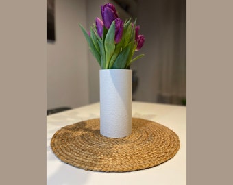 Stilvolle Vase - Fuzzy: Einzigartig und Dekorativ! Perfekt für Blumen und als Deko-Element! Modernes Kunstwerk für Ihr Zuhause!