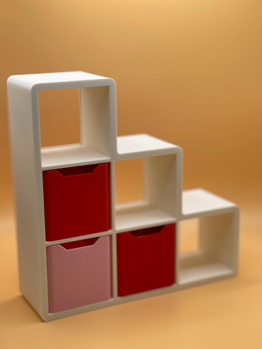 Mini Kallax Staircase Shelf for Barbie Dollhouse Furniture Organizer ...