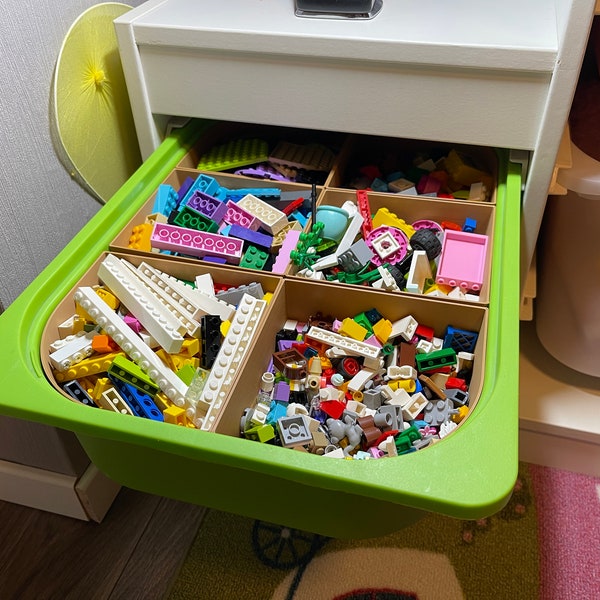 Organizer insert for IKEA TROFAST boxes: perfect organization made easy! Organize your children's room in no time!