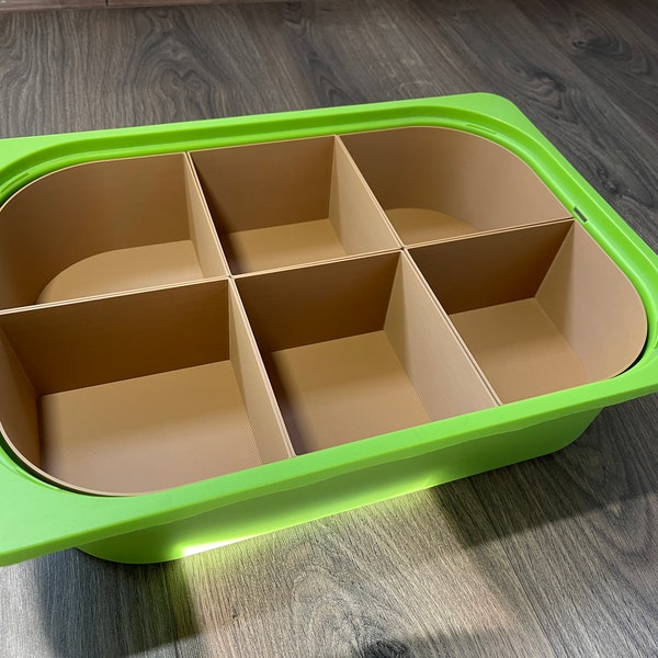 Organizer insert for IKEA TROFAST boxes: perfect organization made easy! Organize your children's room in no time!