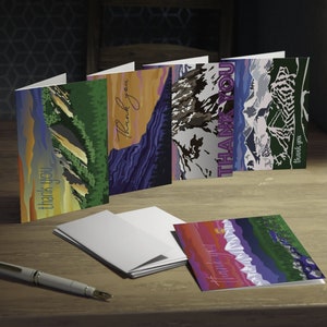 Bunte Colorado Dankeskarten (5er-Pack)