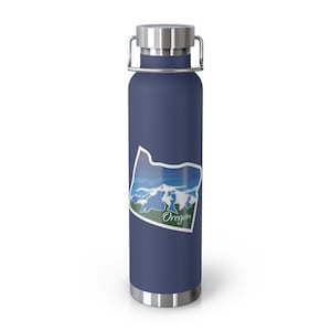 Oregon 22oz Vacuum Insulated Bottle, Oregon Original Graphic Art