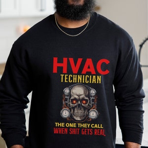 Hvac Tech Funny Sweatshirt, great gift for that Hvac Dad, or Hvac grad. It will keep you cozy and warm this season!