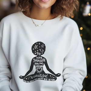 Black Queen Crewneck Sweatshirt, A Statement of Empowerment and Beauty, Black Women Gift Idea,