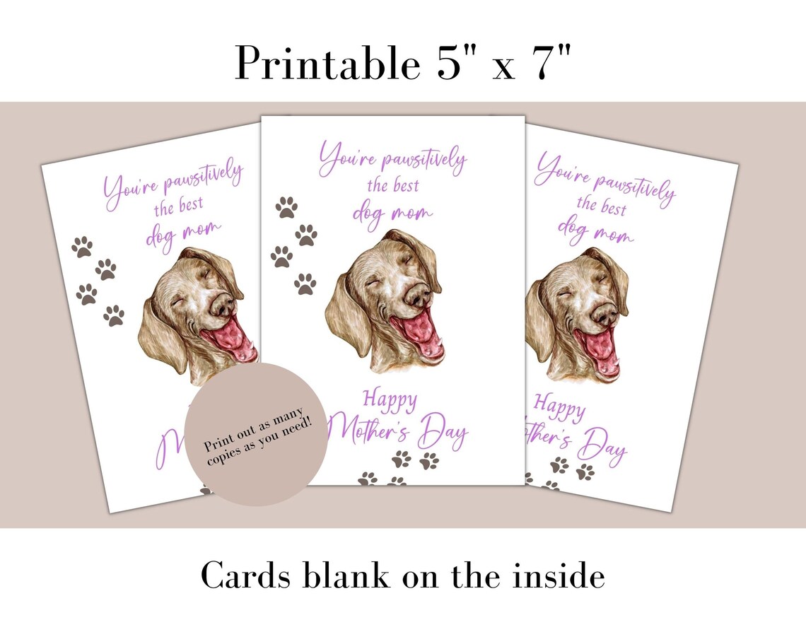 Printable Mother's Day Card, Happy Mother's Day, Instant Download Mom ...