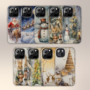 Festive and Fabulous Christmas Classic iphone Tough Case for 11, 12, 13 & 14 and more, Tech Gift, iphone pro, iphone plus, iphone pro max