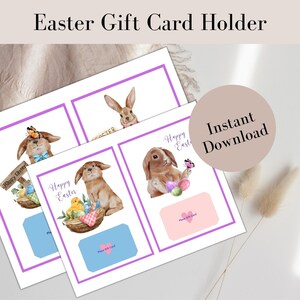 Easter Gift Card Holders Printable
