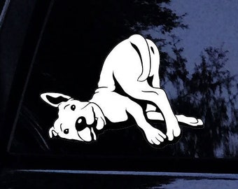 Kiss This Pitbull Pittie Dog Sticker - w/FREE Pitbull Mom Sticker - Vinyl Car Window Decal Sticker