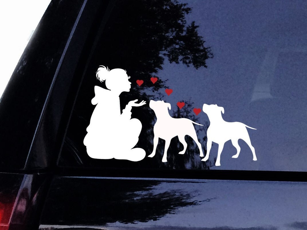 In Memory of Pitbull 6x6 inch Sticker decal dog fighting bully pit bull Car Sticker
