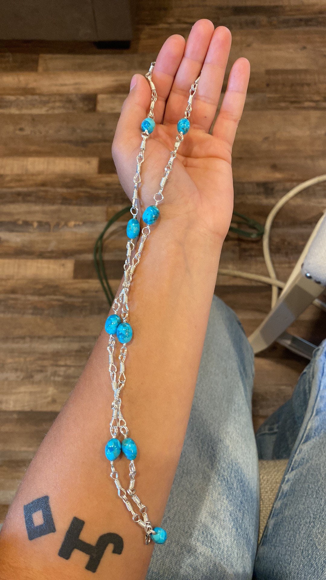 Cow Camp Style Rein Chain Necklace Made With Sterling Silver Etsy