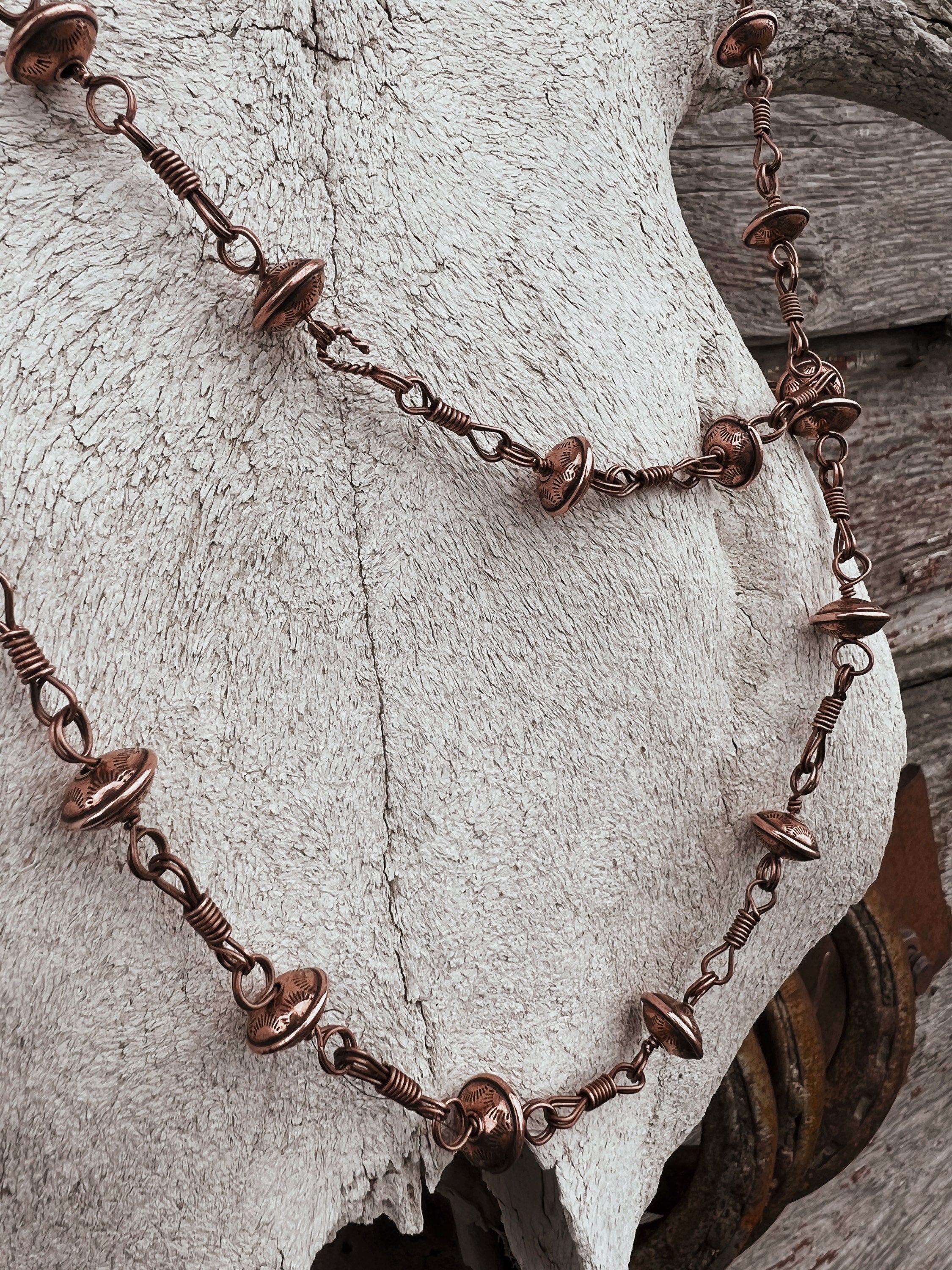 The Copperhead Rein Chain Necklace Etsy