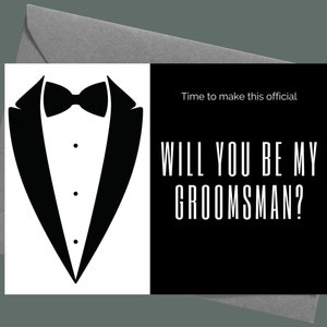 Cartão de proposta do padrinho para impressão | você será meu cartão do Groomsman | Download instantâneo Padrinho para casamento | Download de cartão de 7 x 5 polegadas