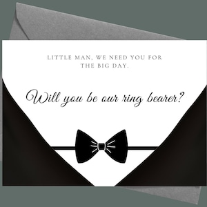 Carte de proposition de porteur d'anneau imprimable | Serez-vous ma carte Ring Bearer | Téléchargement instantané Ring Bearer pour mariage | Téléchargement de la carte 7 x 5 pouces
