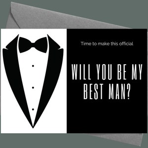 Biglietto di proposta da testimone stampabile / Sarai il mio biglietto da testimone / Download istantaneo Testimone per matrimonio / Regali da testimone stazionario