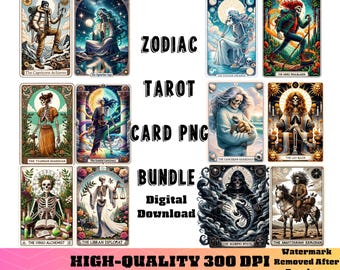 Zodiac Cards PNG, Funny Tarot Cards png, Astrology png, Zodiac Cards Bundle, Zodiac png, Tarot Card PNG, Horoscope PNG, Zodiac Signs Png