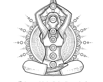 Livre de coloriage mandala inspirant : plus de 80 motifs avec citations (fichier numérique)