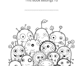 Livre de coloriage pour tout-petits : ABC, chiffres, animaux et casse-têtes (fichier numérique)
