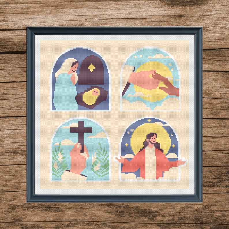 Jesus Christ Cross Stitch Patterns Religious Cross Stitch - Etsy
