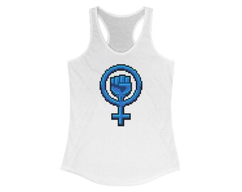 Pro-Choice Resist (Blau) – Racerback-Tanktop