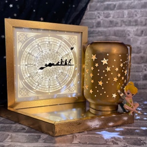 8x8 Faith, Trust and Pixie Dust- Peter Pan Inspired Light Box