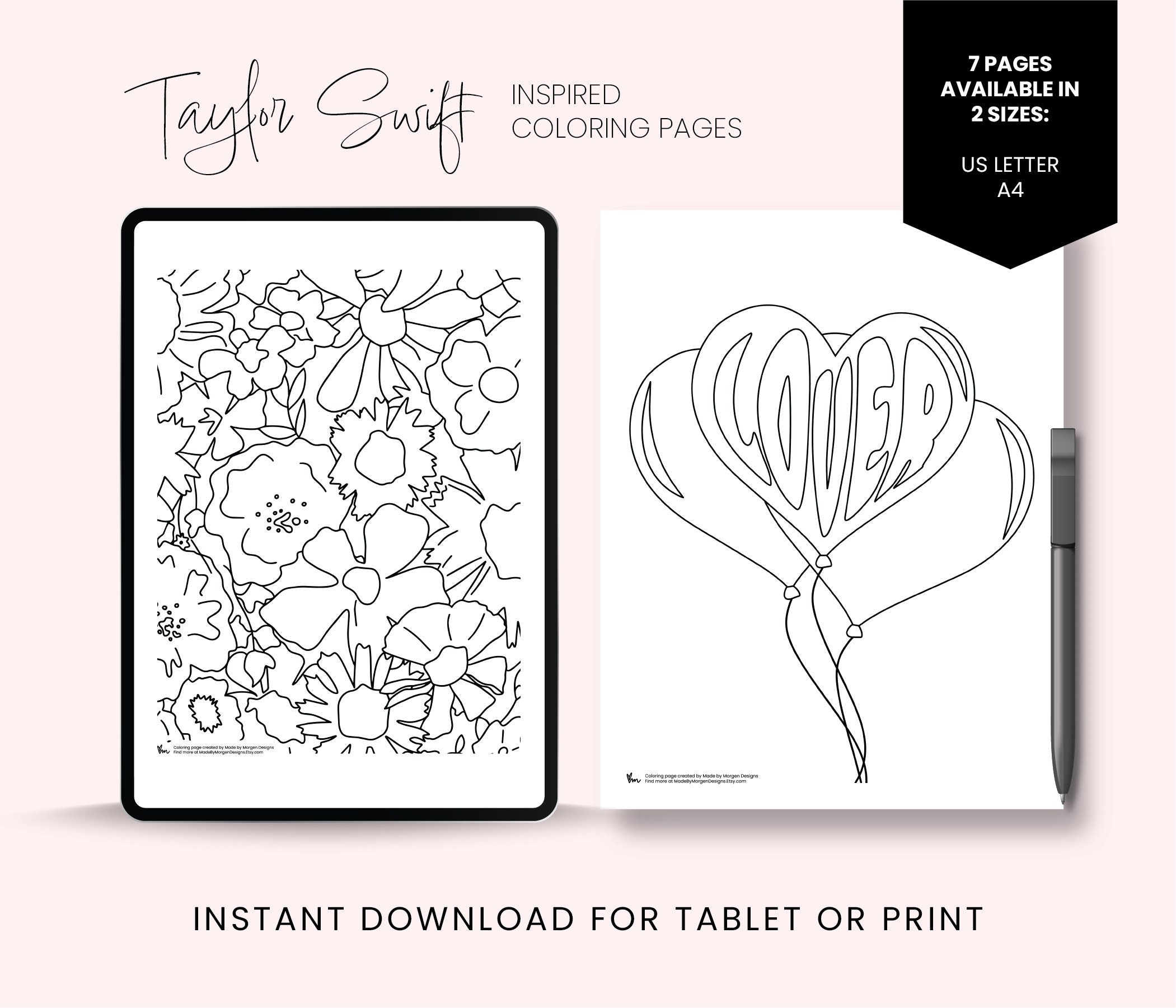 I made a Taylor Swift coloring book 😍 #taylorswift #swiftie #swiftie, 1989 Taylor Version