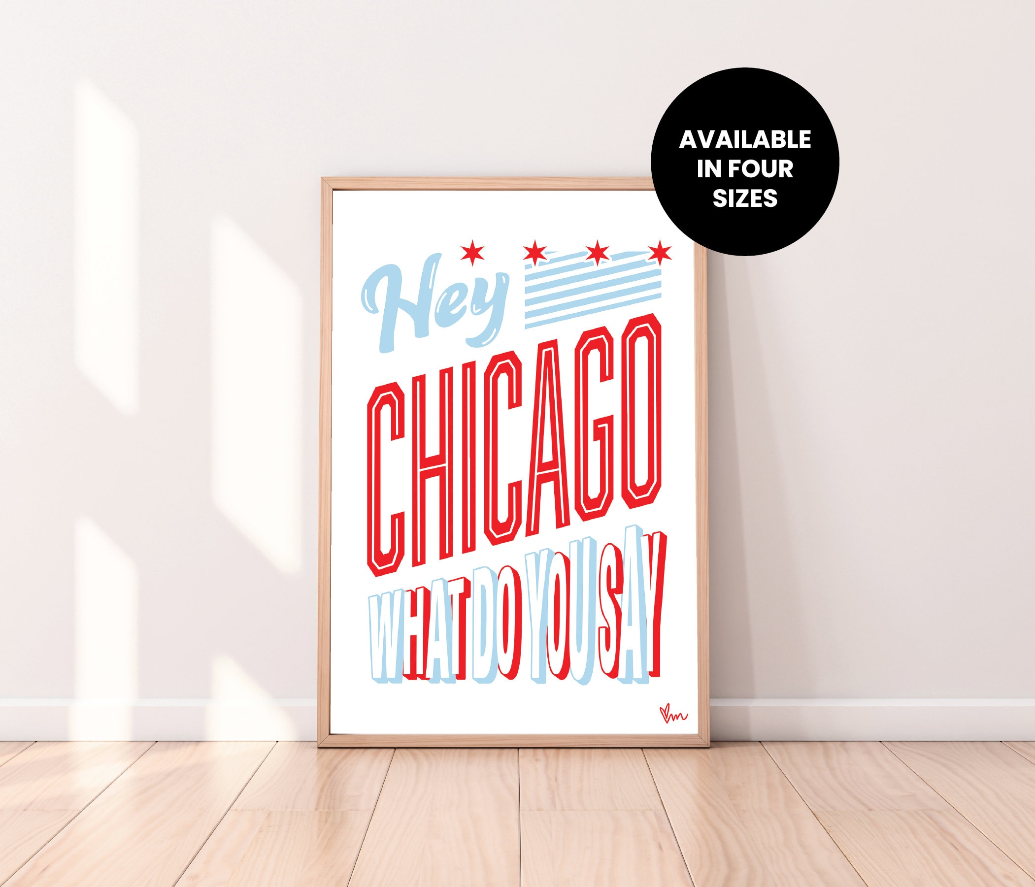 Hey Chicago What Do You Say Instant Download Printable Poster Hey chicago what do you say instant download printable poster
