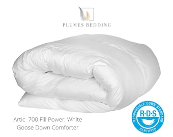 Artic  Twin 68x86, 700 Fill Power, White Goose Down Comforter