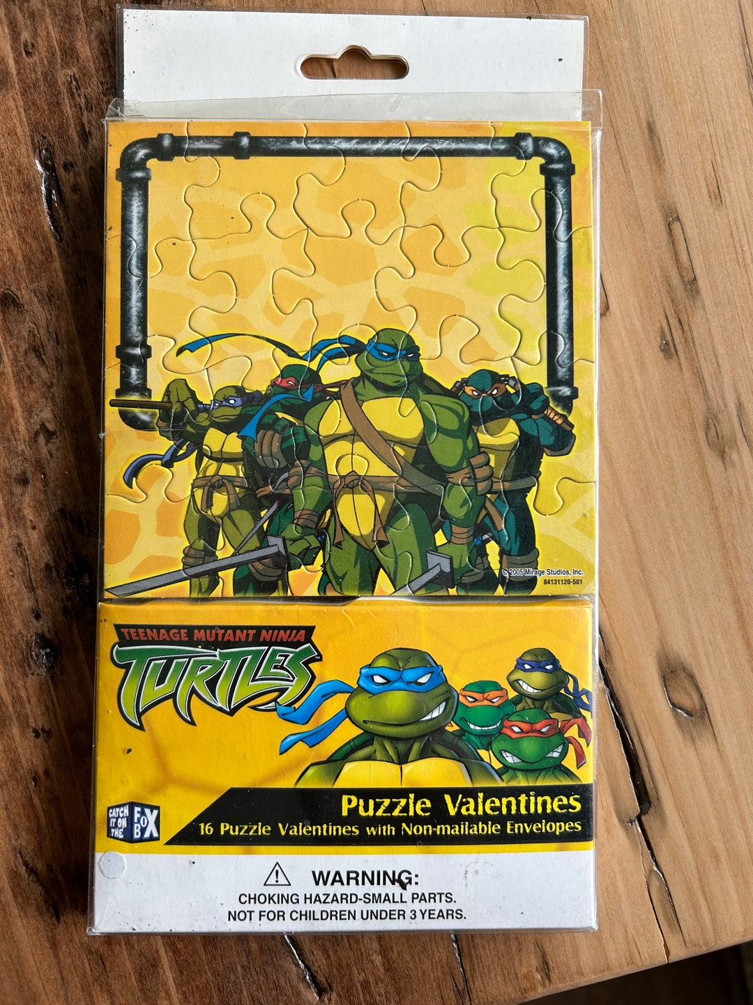Vintage Teenage Mutant Ninja Turtles Puzzle Valentine Cards Etsy