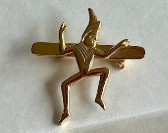 Spilla vintage "Promessa delle Brownie Pixie delle Girl Guide"