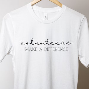Ehrenamtler Machen einen Unterschied Damen Kurzärmeliges Unisex T-Shirt, Ehrenamt Damen T-Shirt