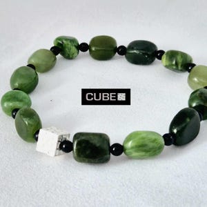 Nephrite Jade Mens Bracelet