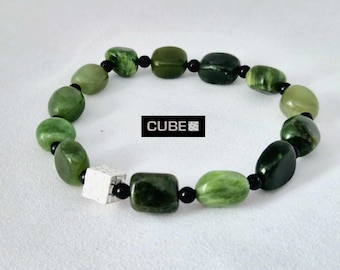 Nephrite Jade Mens Bracelet