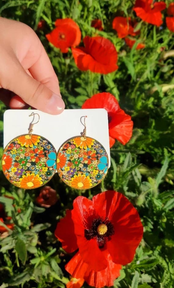 Hippy style earrings deals