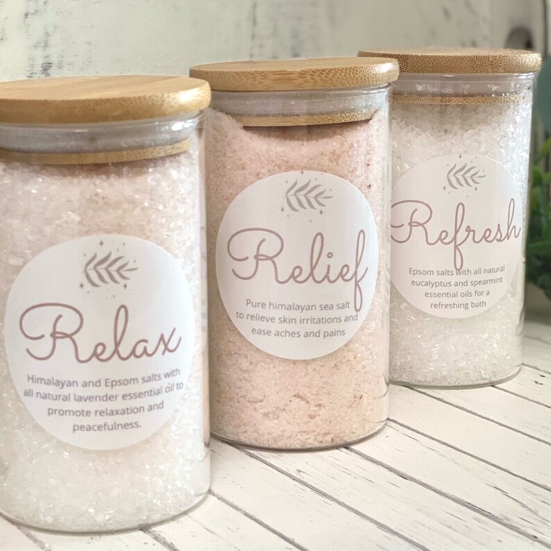 Bath Salt Gift Set Etsy