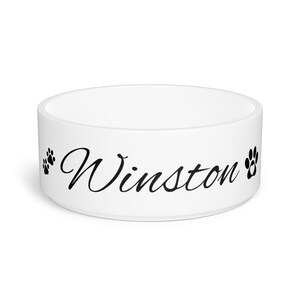 Custom personalized dog bowl
