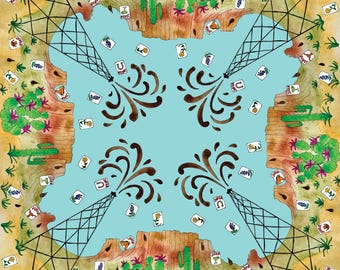 Texas Landbam Mahjong Mat