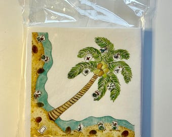 Tropical Mahjong Cocktail Napkins
