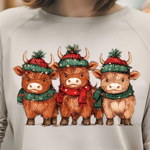 Christmas Cows Clipart: Holiday POD Designs (Commercial Use, Instant Download)