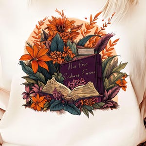 His Love Endures Forever Clipart voor POD-producten en sublimatie Commercieel gebruik Spiritueel cadeau Christelijk bloemendecor