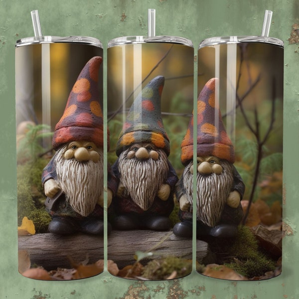 3D Fall Trolls Tumbler Wrap, Sublimation Template, 20oz, 30oz, Skinny and Tapered, Halloween Trolls, Troll Gifts, Halloween Gnomes