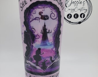 Alice in Wonderland tumbler  Yeti cup designs, Glitter tumbler