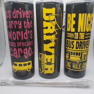 Bus Driver Tumblers, Appreciation Day gifts,Bus driver Gifts,Personalized Bus Driver gifts