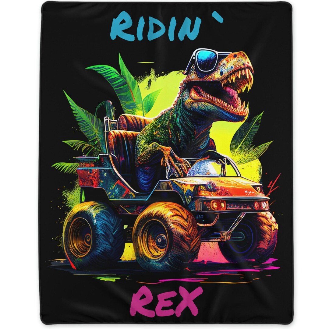 Plush Blanket for Boy Gift Dinosaur Blanket T Rex Child Gift Blanket