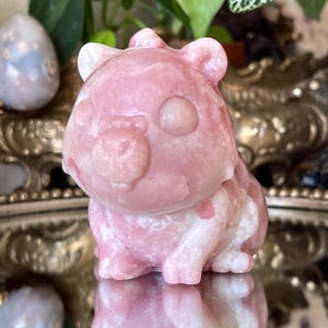 Peru Pink Opalized Capybara Gift Pink Capybara Crystal Pink Gift Cute Capybara Figurine Gift Pink Opal Capybara Gift Decor Capybara Pet Gift